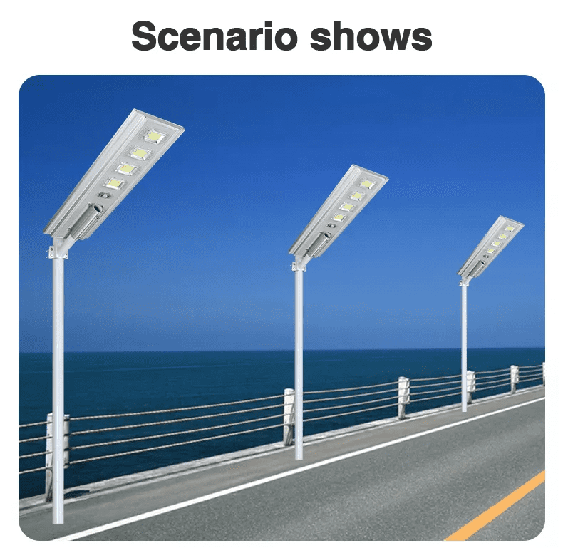 solar energy street lights for seaside road lighting