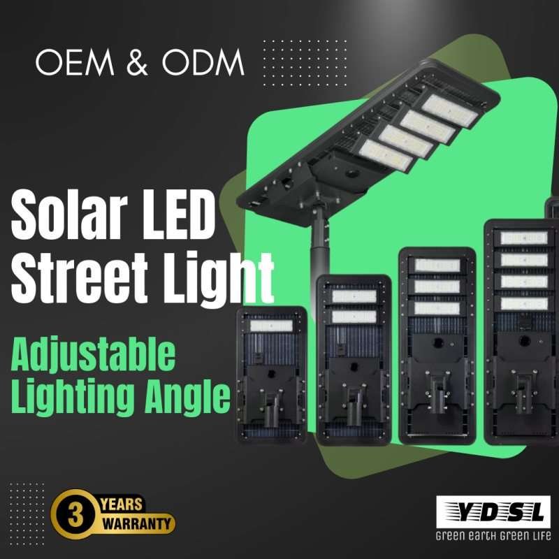 solar led street light with adjustable lighting angle