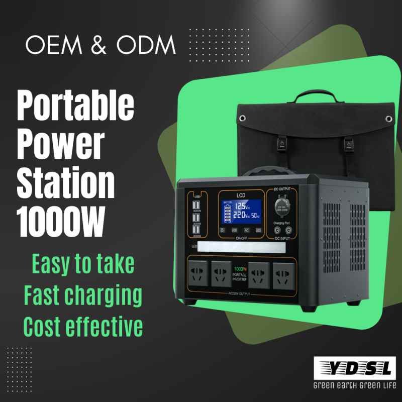 1000w portable solar power station