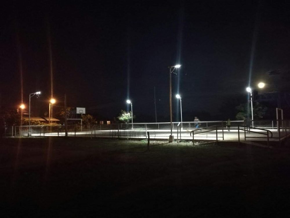 Street lighting project for high school sports fields in Thailand