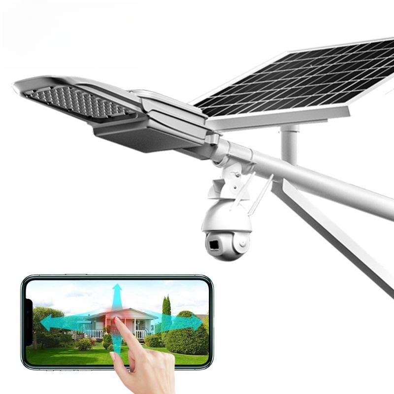 solar lights with camera and free pole arm