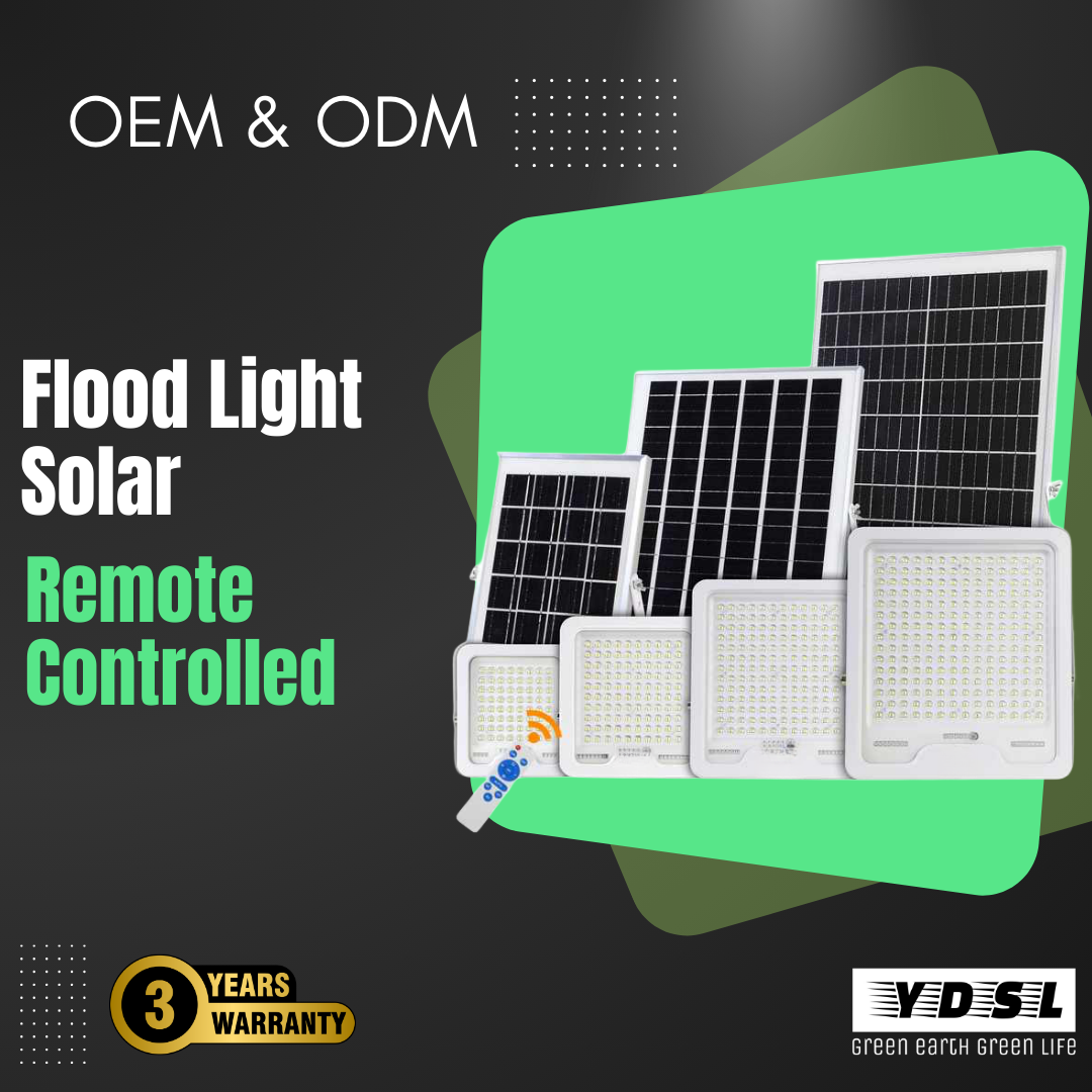 flood light solar led with remote