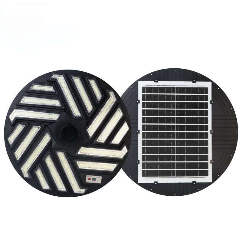 round design solar garden lights