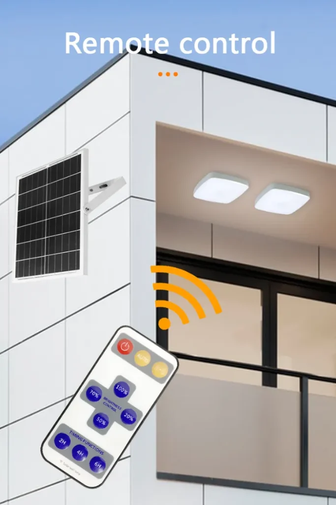 solar powered ceiling lights with remote