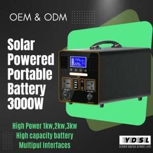 solar powered portable battery main photo