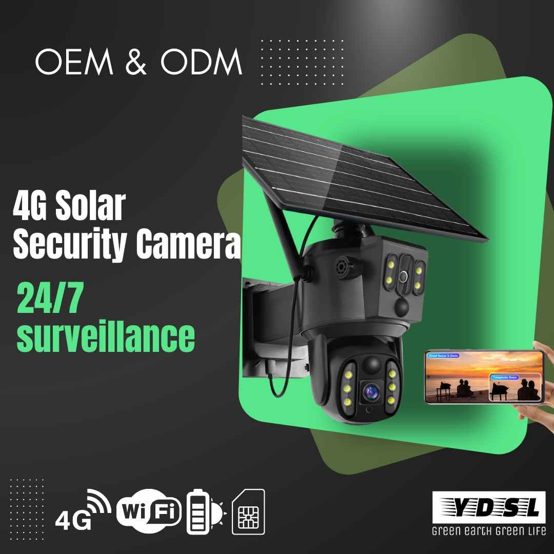 4g solar security camera with WiFi and LTE option
