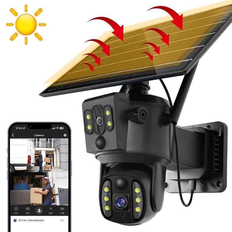 high charging efficiency solar panel for surveillance cameras
