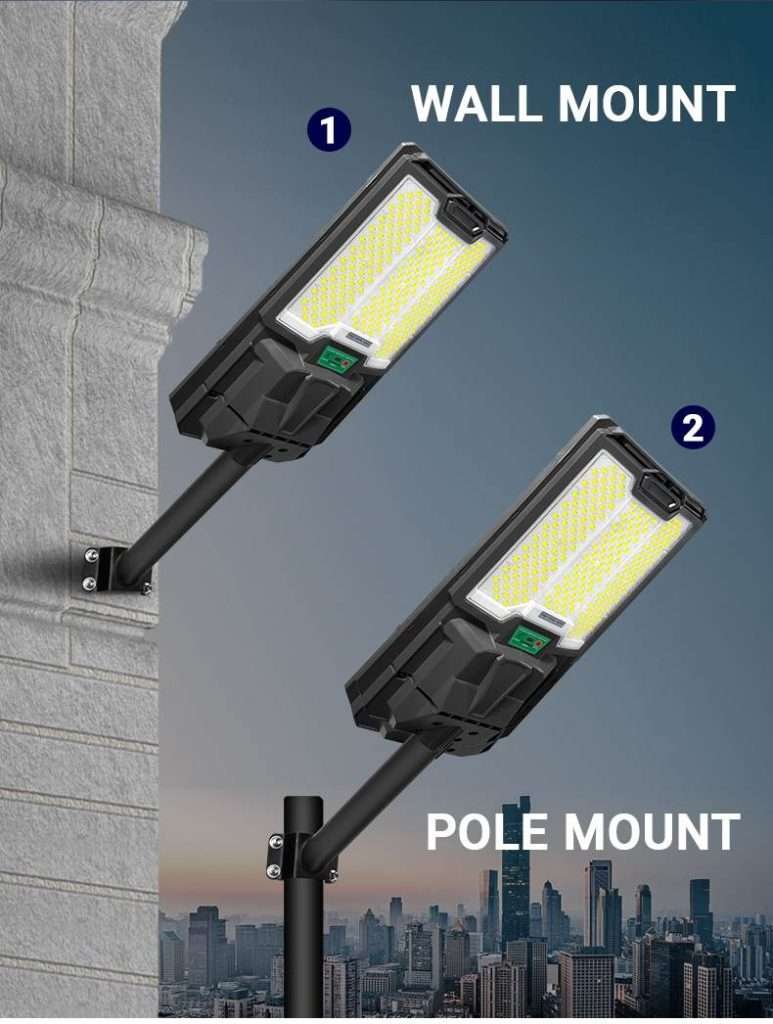 wall and pole mounted for clien options