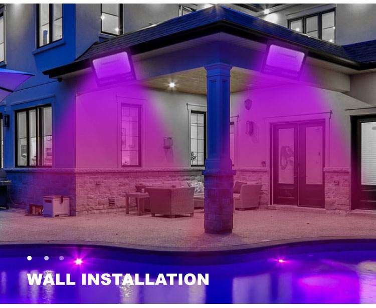 wall installation outside for villa