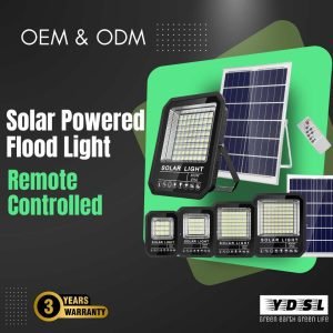 brightest solar powered flood light