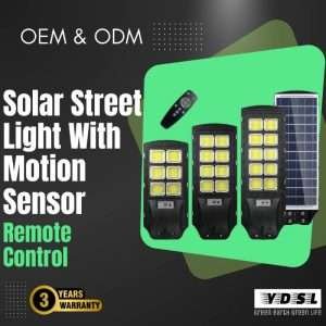 solar street light with motion sensor
