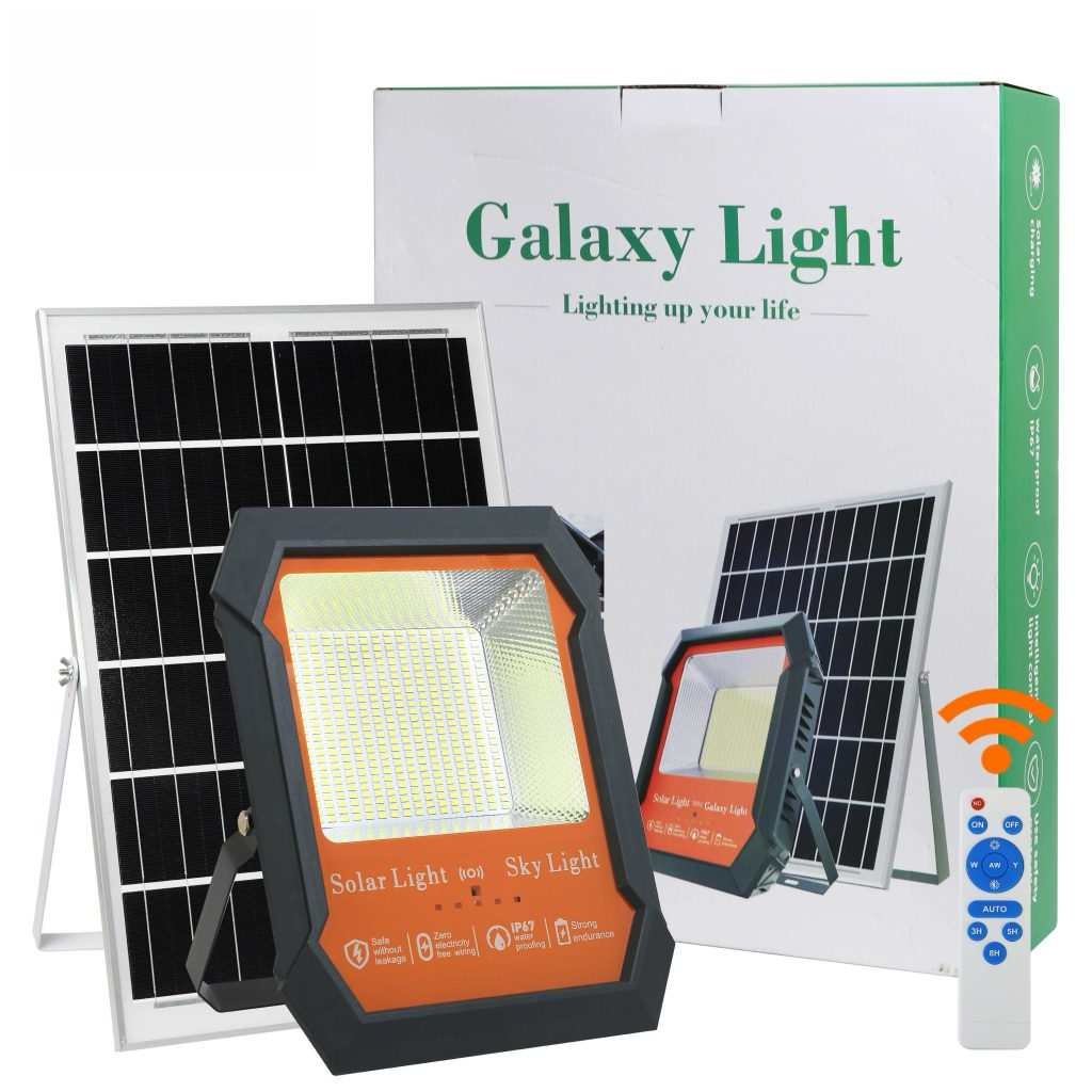 solar flood light with colour box