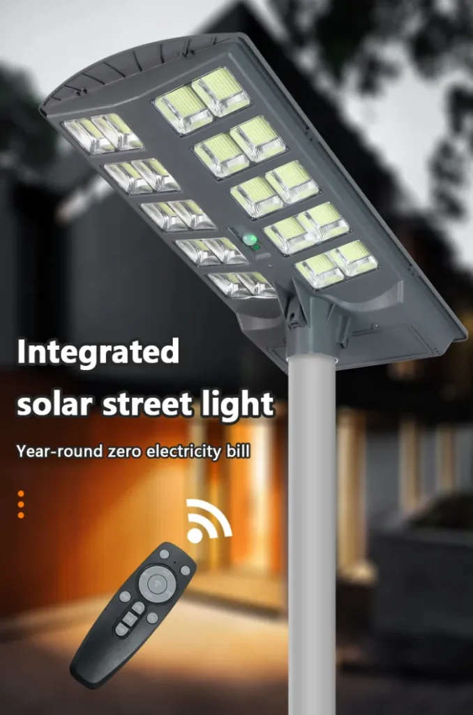 free remote with solar lighting for parking lot