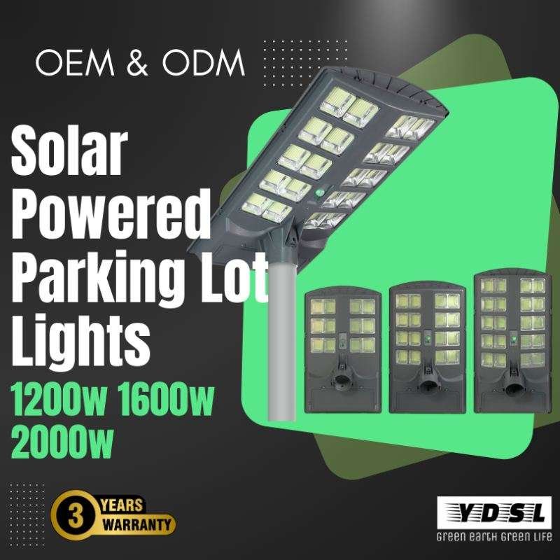 solar led parking lot lights 1200w 1600w 2000w