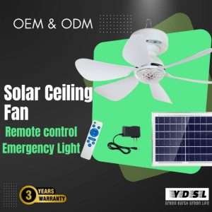 main photo for solar ceiling fan