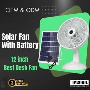 lithium battery solar fan main photo