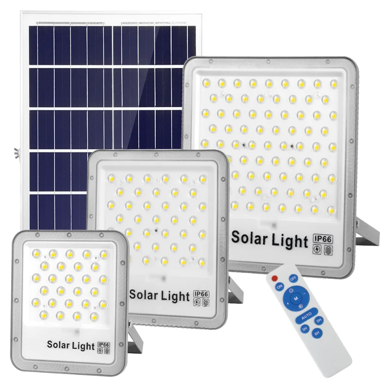 200w 300w 400w exterior solar flood lights with remoite