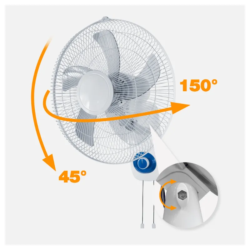 wall mount oscillating fan