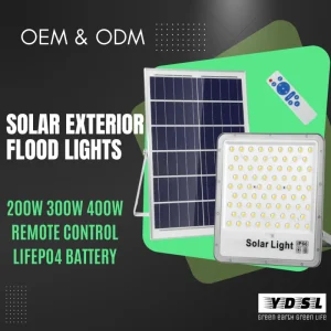 remote solar exterior flood lights