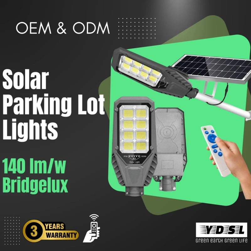 solar parking lot pole solar street light