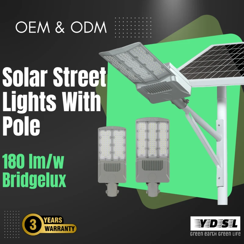 high power split solar street lights