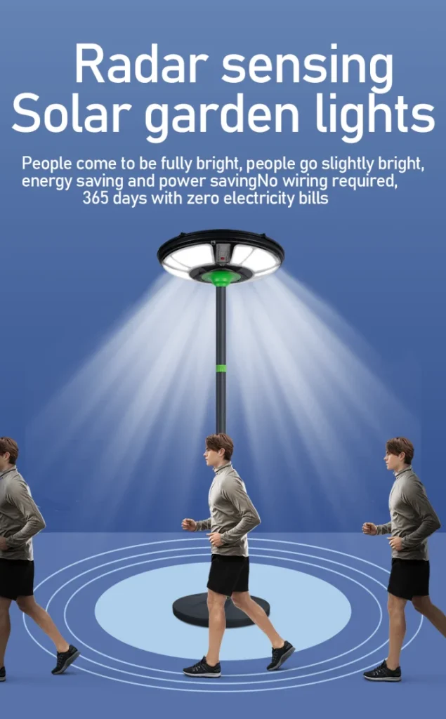smart human sensor of ufo solar lights