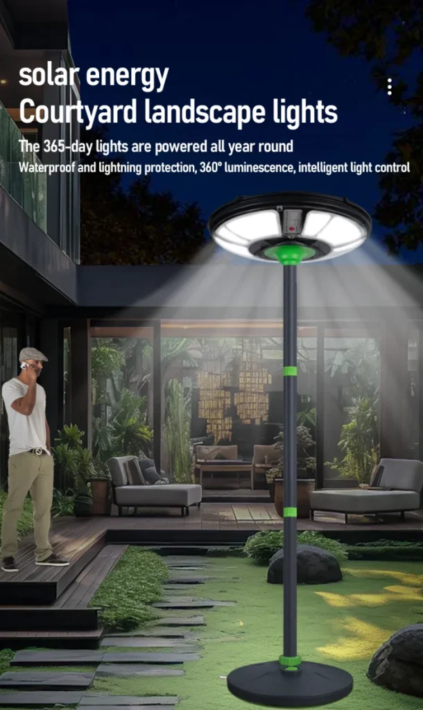 solar ufo lights for your gate or home garden