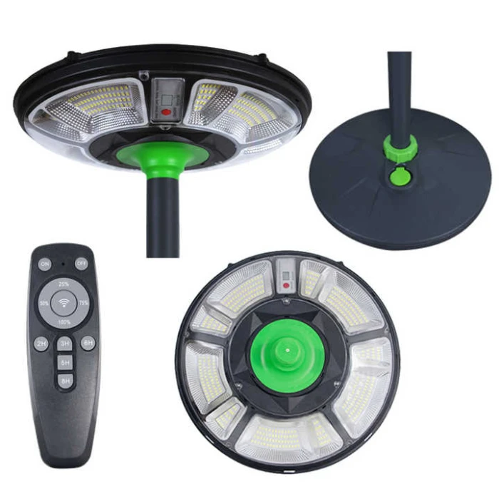 all directions of solar garden lights UFO design