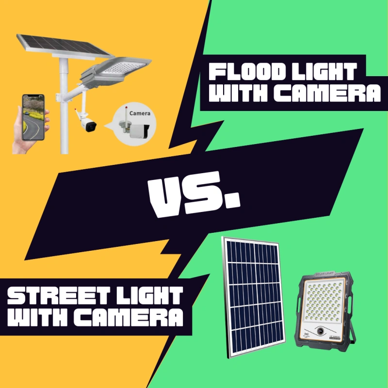 two solar security lights with cameras comparison