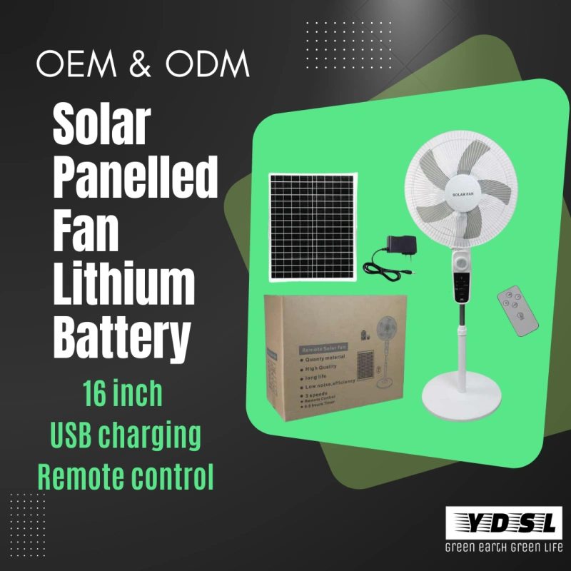 ydsl solar panel and solar fan