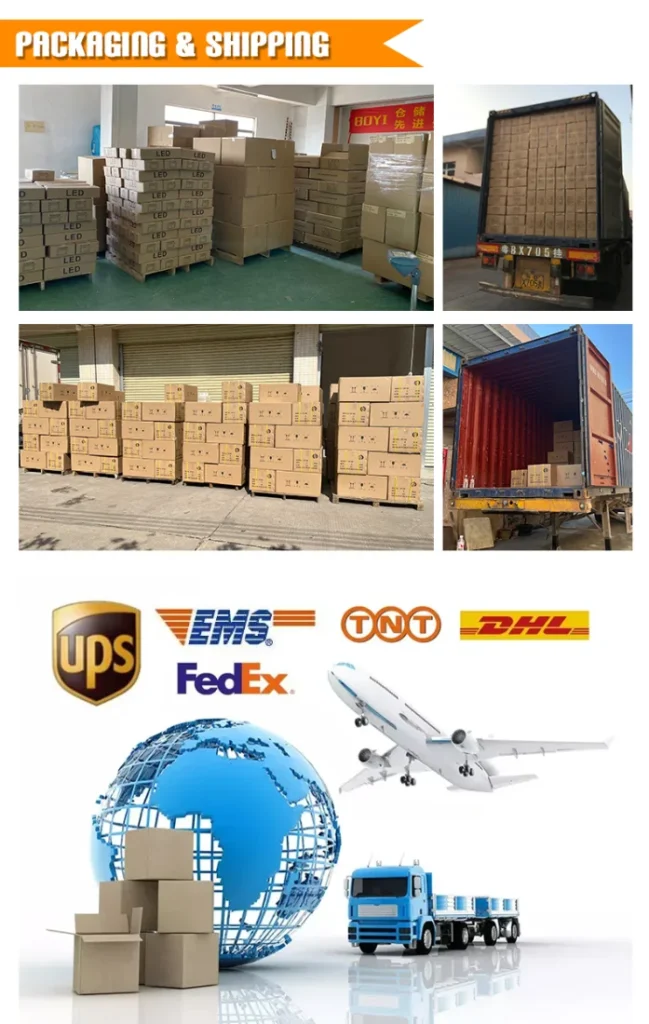 solar power outdoor lights packing and shipping details