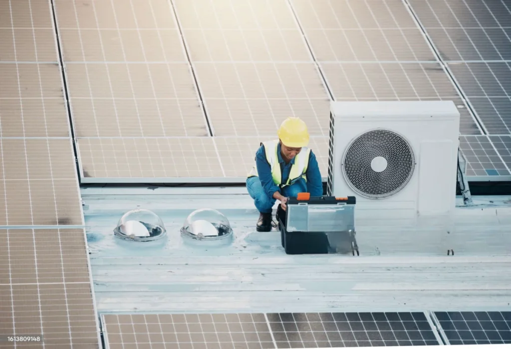how much watt solar panel required for ac