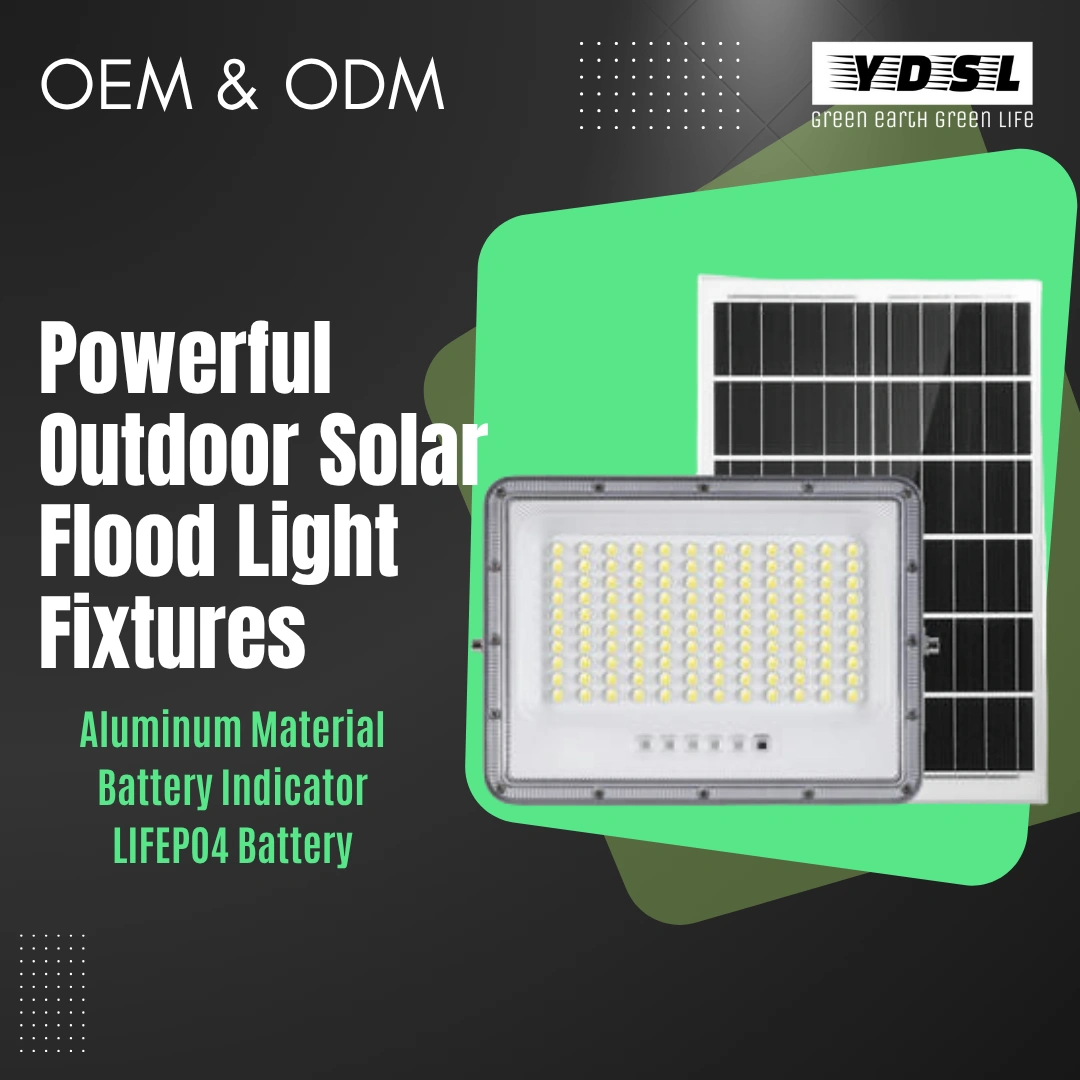 solar power flood lighting fixtures made in China