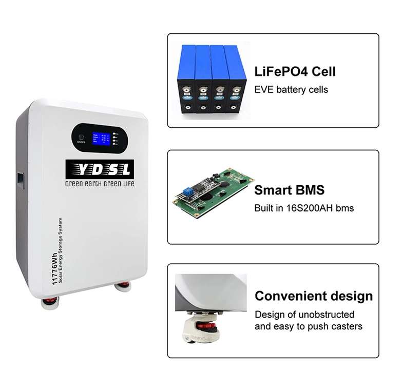 YDSL new model lithium ion battery 48V storage system